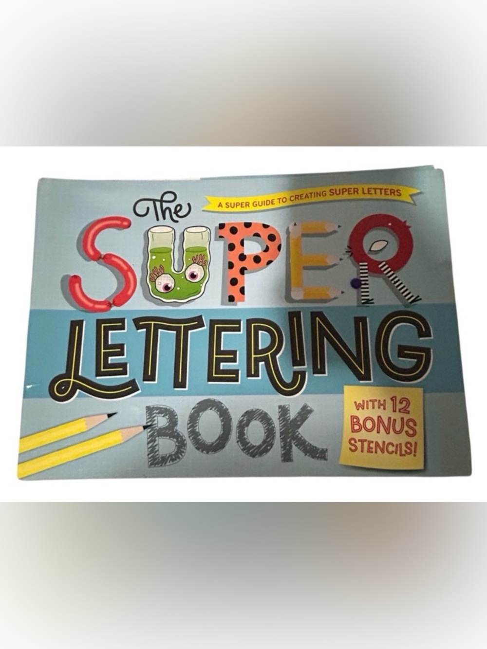 🎉3/$15 ‘THE SUPER LETTERING BOOK’ STENCIL ART BOOK